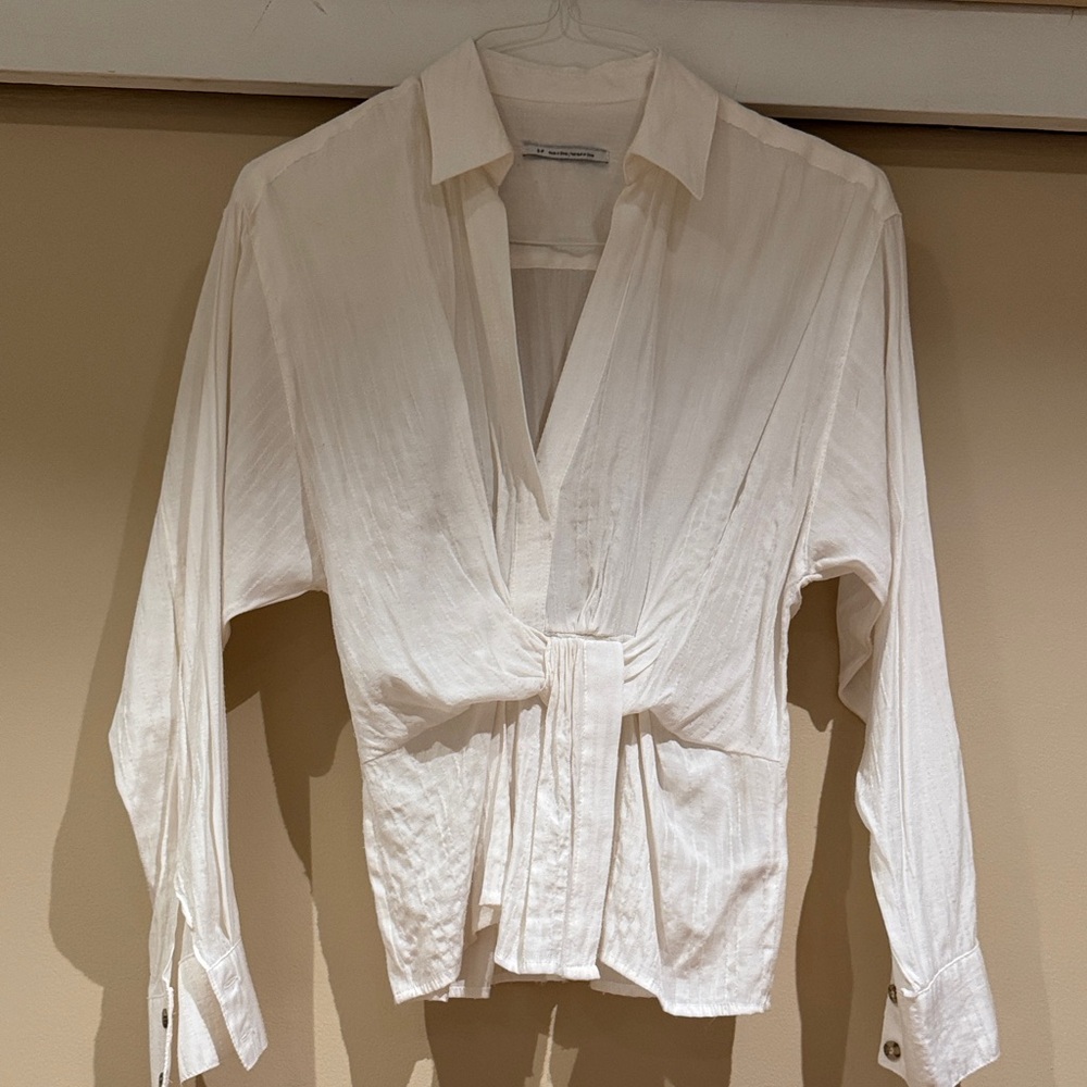 Urban Outfitters Cream Sleeve shirt